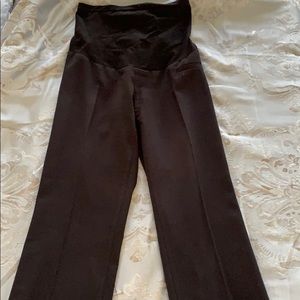 Black maternity dress pants
